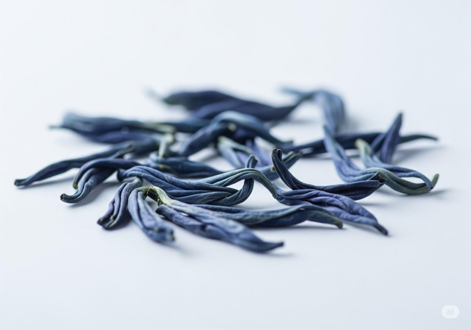 Aesthetic shot of organic tea leaves